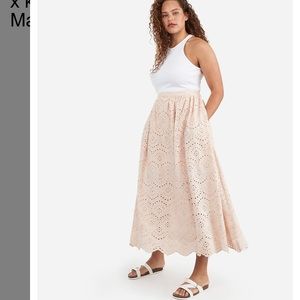 Express x karla High Waist Eyelet Lace Maxi Skirt